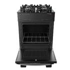 Fogão 4 Bocas Atlas Atenas Glass Mesa De Vidro Preto Bivolt