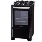 Fogão 4 Bocas Atlas New U.top Glass Preto Com Mesa Mesa De Vi