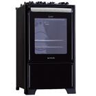 Fogão 4 Bocas Atlas New U.top Glass Preto Com Mesa Mesa De Vi