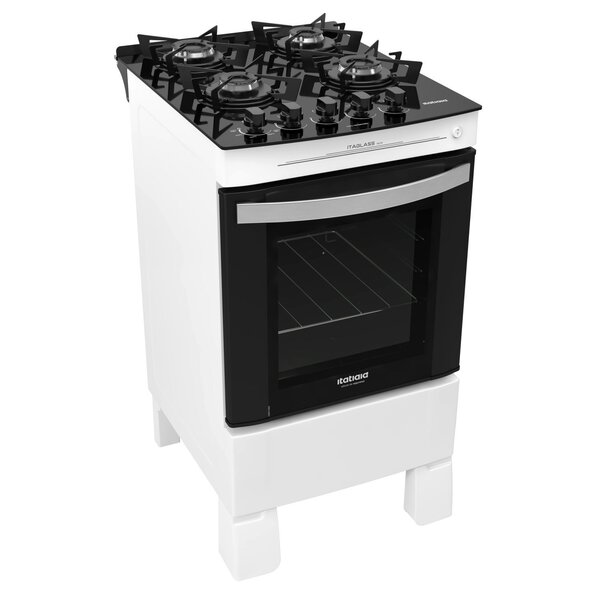 Fogão 4 Bocas Automático Bivolt Itaglass New Itatiaia Branco