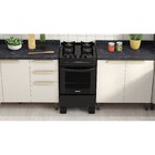 Fogão 4 Bocas Bivolt Automático Mesa De Vidro Electra Glass I