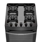 Fogão 4 Bocas Continental Preto Mesa De Vidro  Forno Eco Turb
