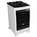 Fogão 4 Bocas Dako Supreme Glass Branco Com Mesa De Vidro - B