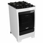 Fogão 4 Bocas Dako Supreme Glass Branco Com Mesa De Vidro - B