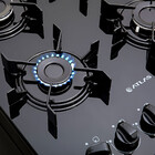 Fogão 4 Bocas De Piso Atlas Mônaco Top Glass Preto Bivolt