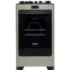 Fogão 4 Bocas De Piso Dako Supreme Glass Titanium Bivolt