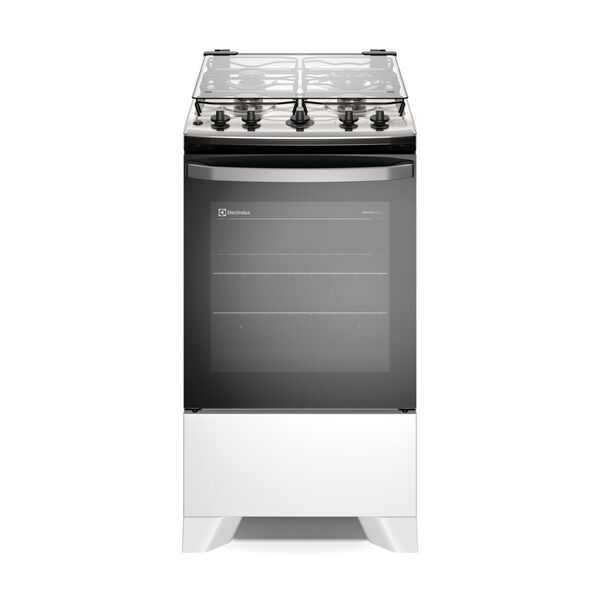 Fogão 4 Bocas Electrolux Branco Efficient Com Mesa Inox  Perf