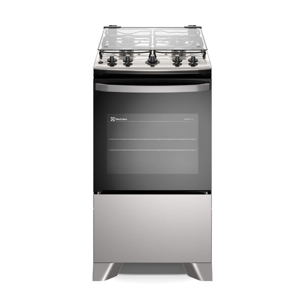 Fogão 4 Bocas Electrolux Cinza Efficient Mesa Inox  Perfectco