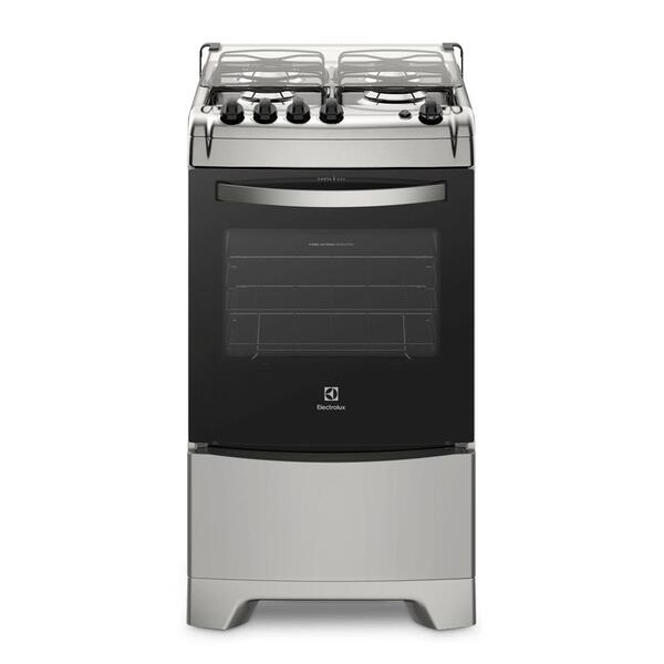Fogão 4 Bocas Electrolux Prata Com Vidro Interno Removível (5