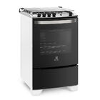 Fogão 4 Bocas Electrolux Preto Com Porta Full Glass (56lbu) B