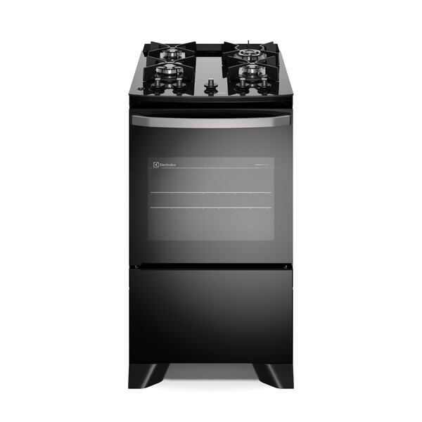 Fogão 4 Bocas Electrolux Preto Efficient Mesa Vidro  Tripla C