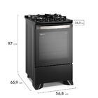 Fogão 4 Bocas Electrolux Preto Experience C/ Mesa De Vidro  G