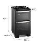 Fogão 4 Bocas Electrolux Preto Experience Mesa Vidro  2 Forno