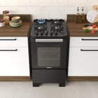 Fogão 4 Bocas Mesa De Vidro Automático Bivolt Itamaster Itati