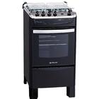 Fogão 4 Bocas Preto Atlas New Fastcook Com Acendimento Automá