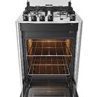 Fogão 4 Bocas Preto Com Mesa Inox Dako Magister Bivolt