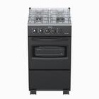 Fogao 4 Bocas Venax Da Vinci Mesa Inox Giii Preto Fosco Glp