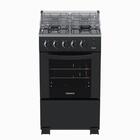 Fogao 4 Bocas Venax Gaudi Mesa Inox Giii Preto Fosco Gas Glp