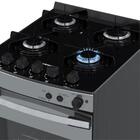 Fogao 4 Bocas Venax Gaudi Vetro Vitreo Inox Gas Glp