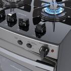 Fogao 4 Bocas Venax Gaudi Vetro Vitreo Inox Gas Glp