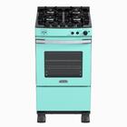 Fogao 4 Bocas Venax Gaudi Vetro Vitreo Verde Gas Glp