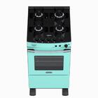 Fogao 4 Bocas Venax Gaudi Vetro Vitreo Verde Gas Glp