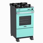 Fogao 4 Bocas Venax Gaudi Vetro Vitreo Verde Gas Glp