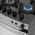 Fogao 4 Bocas Venax Palladio Vitreo Inox Gas Glp