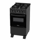 Fogao 4 Bocas Venax Picasso Line Preto Fosco Gas Glp