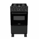 Fogao 4 Bocas Venax Picasso Line Preto Fosco Gas Glp