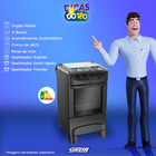 Fogao 4b Mueller Mfi4bb Mesa Inox E Acend. -  610000817