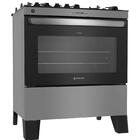 Fogão 5 Bocas Atlas Agile Up Inox Com Mesa De Vidro - Bivolt