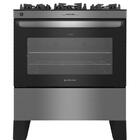 Fogão 5 Bocas Atlas Agile Up Inox Com Mesa De Vidro - Bivolt