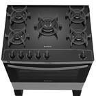 Fogão 5 Bocas Atlas Agile Up Inox Com Mesa De Vidro - Bivolt