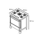Fogão 5 Bocas Automático Bivolt Itaglass New Itatiaia Branco