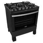 Fogão 5 Bocas Automático Bivolt Itaglass New Itatiaia Preto