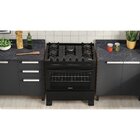 Fogão 5 Bocas Bivolt Automático Mesa De Vidro Electra Glass I