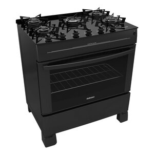 Fogão 5 Bocas Itatiaia Electra Glass Preto Mesa em Vidro - Bivolt - 3700000234