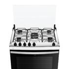 Fogão 5 Bocas Branco Com Mesa Inox Atlas Agile Up Bivolt