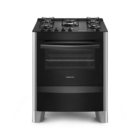 Fogão 5 Bocas Continental Automático Prata Com Mesa De Vidro