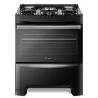 Fogão 5 Bocas Continental Preto Automático Com Toplimpafácil