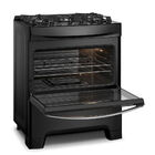 Fogão 5 Bocas Continental Preto Mesa De Vidro  Forno Eco Turb