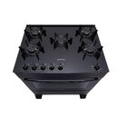 Fogão 5 Bocas De Piso Atlas Mônaco Top Glass Preto Bivolt