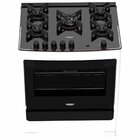 Fogão 5 Bocas De Piso Dako Supreme Glass Branco Bivolt