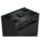 Fogão 5 Bocas De Piso Esmaltec Caribe Glass Preto Bivolt