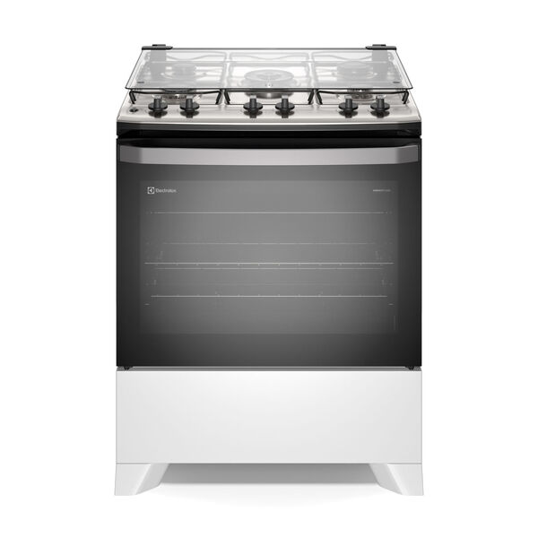 Fogão 5 Bocas Electrolux Branco Efficient Com Mesa Inox  Perf