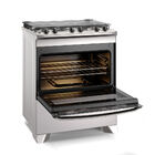 Fogão 5 Bocas Electrolux Cinza Efficient Mesa Inox  Perfectco