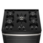 Fogão 5 Bocas Electrolux Preto Efficient Mesa De Vidro  Perfe