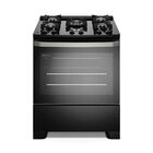 Fogão 5 Bocas Electrolux Preto Efficient Mesa De Vidro  Perfe