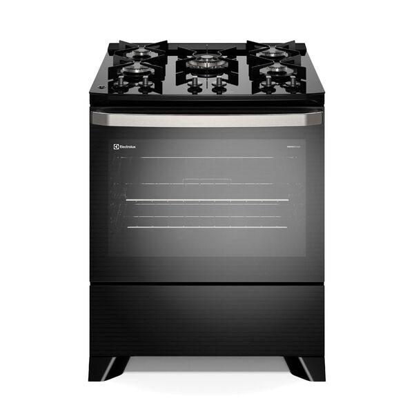 Fogão 5 Bocas Electrolux Preto Experience Mesa De Vidro  Perf